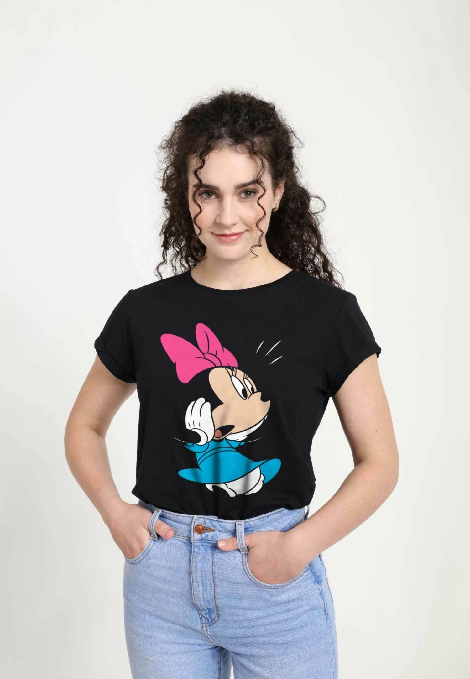 Disney Mickey Classic Minnie - T-Shirt Print - Black 5 Disney Mickey Classic Minnie - T-Shirt Print - Black - Afbeelding 3