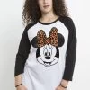 Disney Mickey And Friends Modern Minnie Face Leopard - Longsleeve - White Black 2 Disney Mickey And Friends Modern Minnie Face Leopard - Longsleeve - White Black -Disney 7254a256ee8e4643aff94a811e247a6d