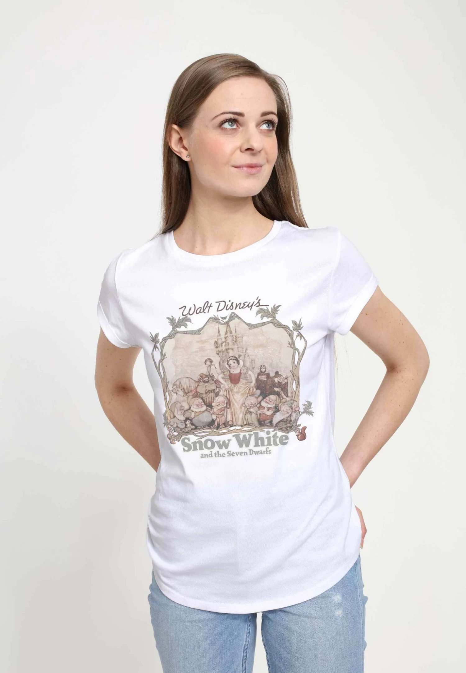 Disney Snow White Snow White And Friends - T-Shirt Print - White 3 Disney Snow White Snow White And Friends - T-Shirt Print - White