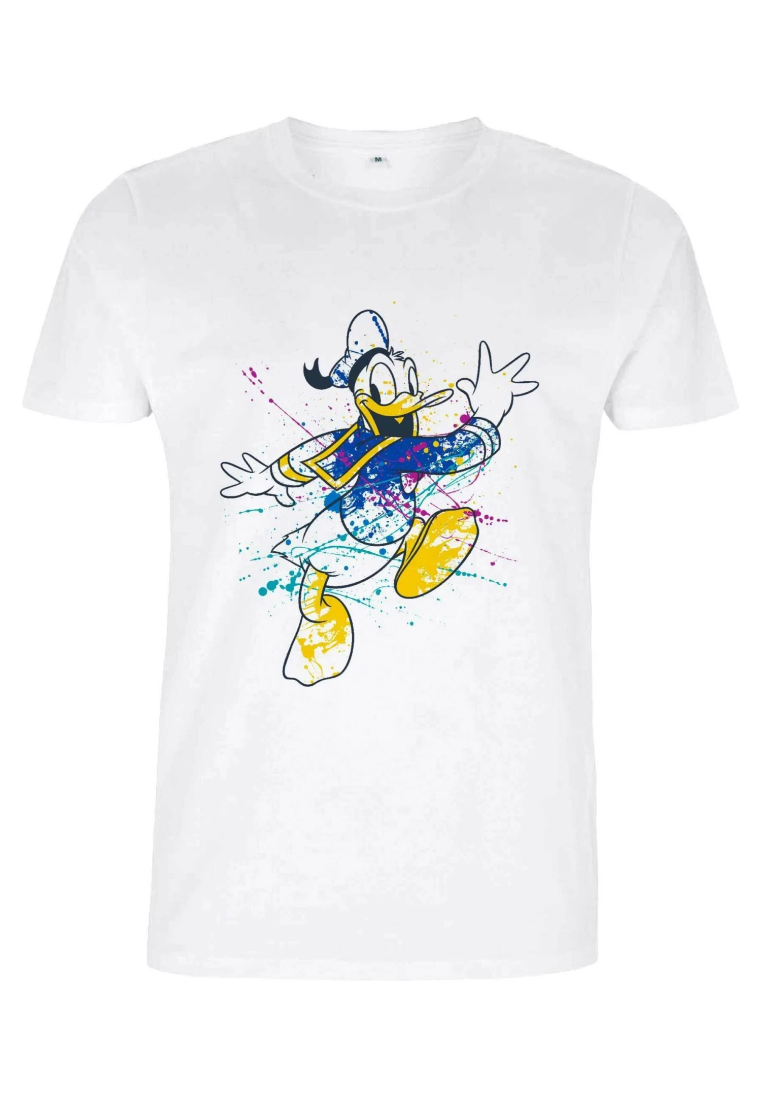 Disney Classic Mickey Splatter Donald Unisex - T-Shirt Print - White 7 Disney Classic Mickey Splatter Donald Unisex - T-Shirt Print - White - Afbeelding 5
