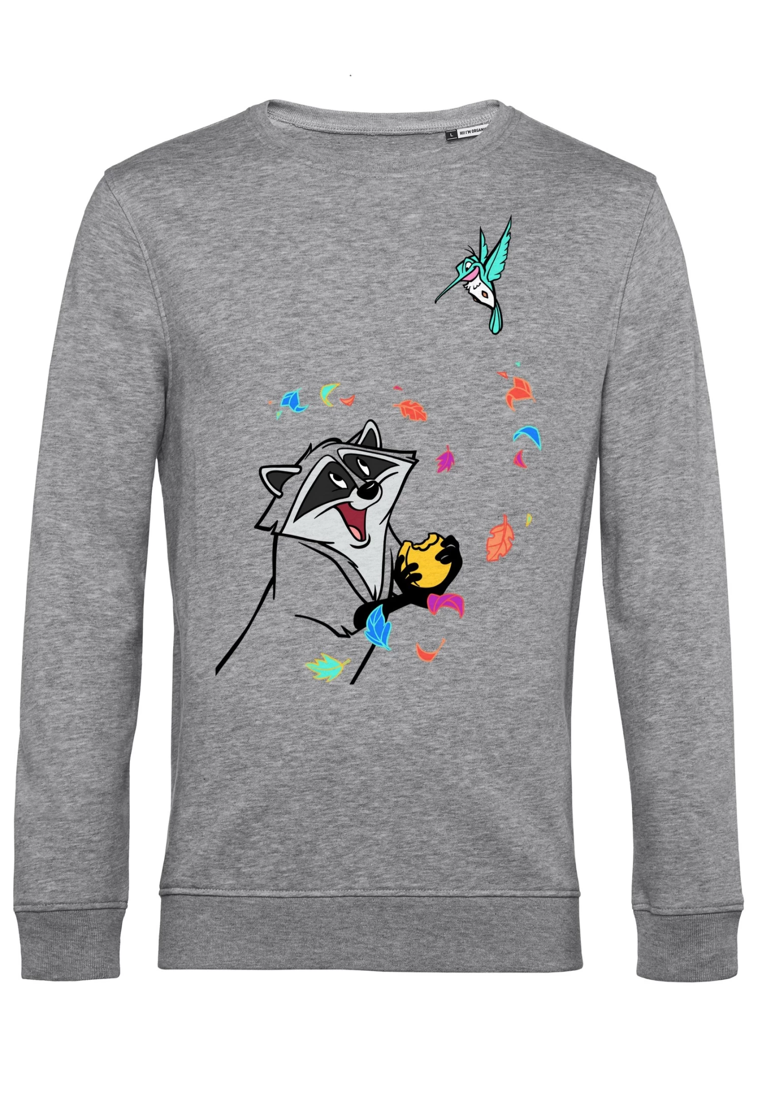 Disney Pocahontas Meeko And Flit - Sweater - Heather Grey 6 Disney Pocahontas Meeko And Flit - Sweater - Heather Grey - Afbeelding 4