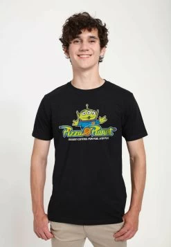 Disney Pixar Unisex Pizza Arcade- T-Shirt Print - Black