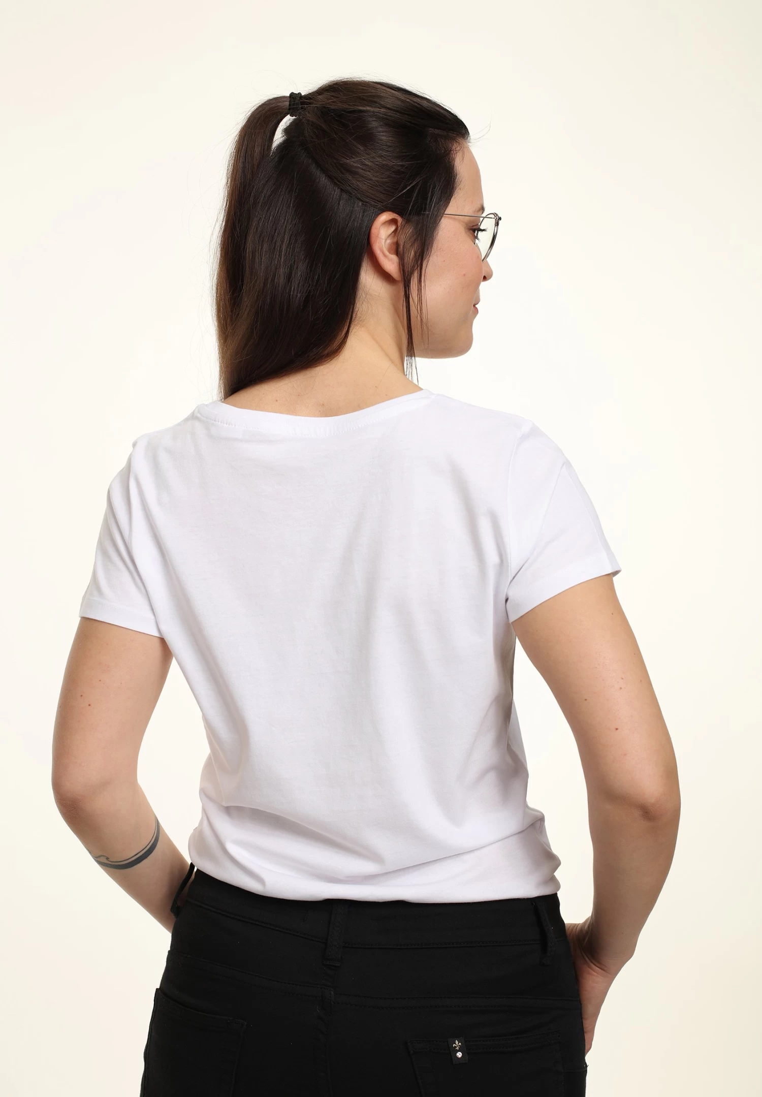 Disney Alice In Wonderland Alice Friends Flowers - T-Shirt Print - White 4 Disney Alice In Wonderland Alice Friends Flowers - T-Shirt Print - White - Afbeelding 2