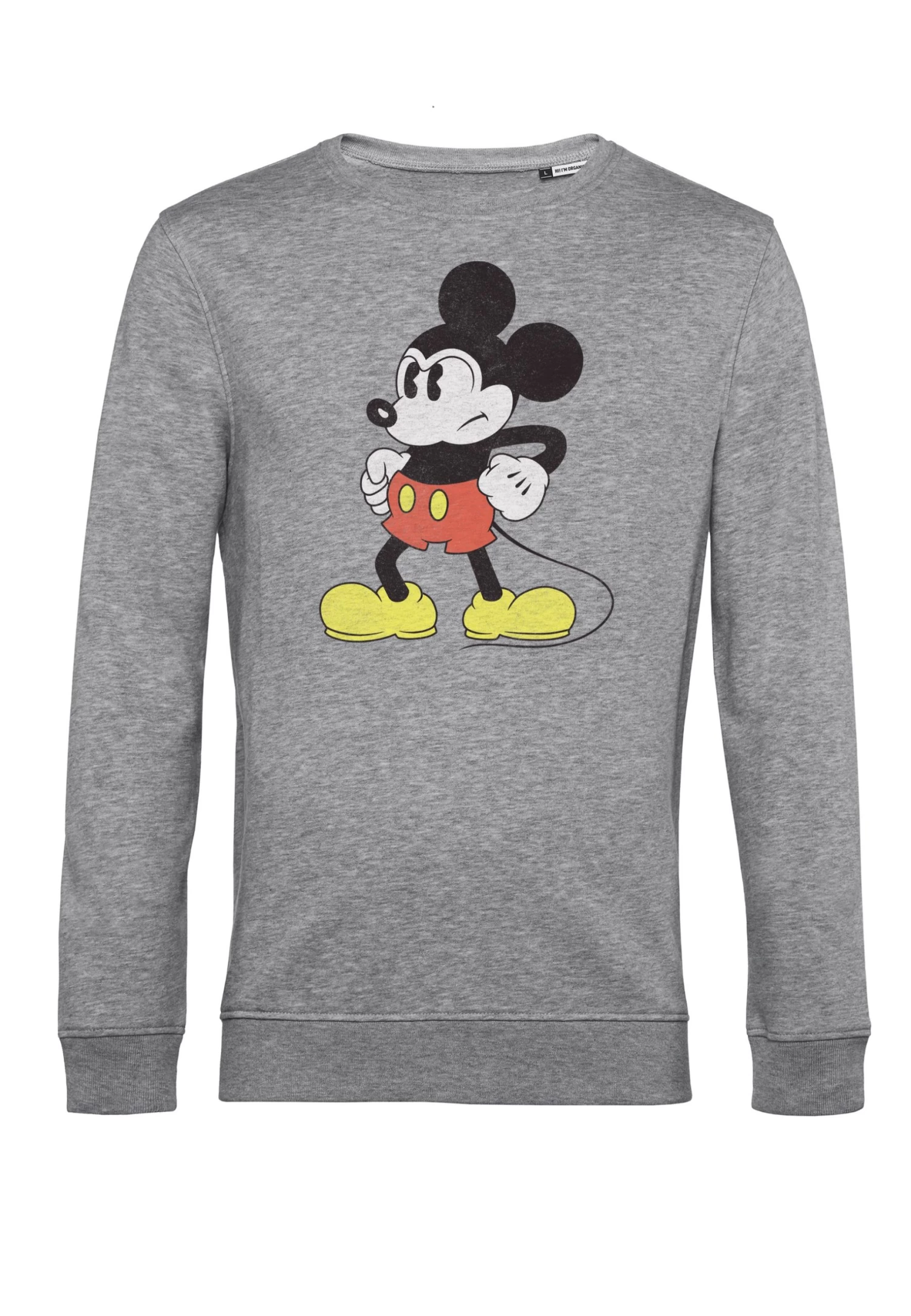 Disney Classic Mickey Mightiest Mouse - Sweater - Heather Grey 6 Disney Classic Mickey Mightiest Mouse - Sweater - Heather Grey - Afbeelding 4