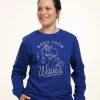 Disney The Little Mermaid Ariel Waves - Sweater - Royal Blue -Disney 7d893bd510bf4f9ebef26807baa538ed