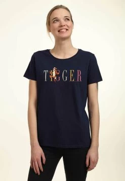 Disney Winnie The Pooh Tigger Fashion - T-Shirt Print - Navy Blue