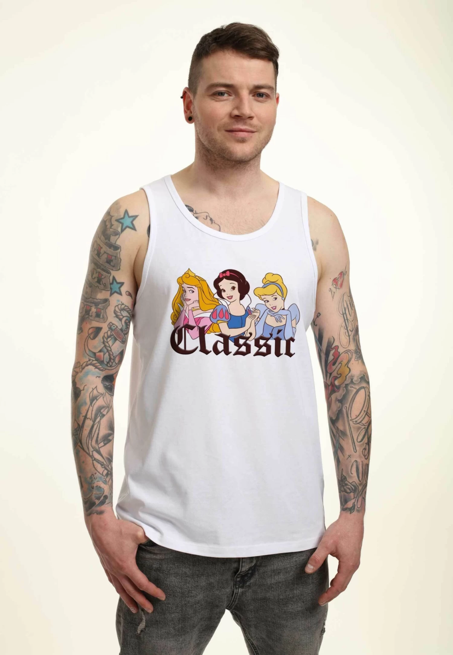Disney Princesses Classic- Top - White 3 Disney Princesses Classic- Top - White