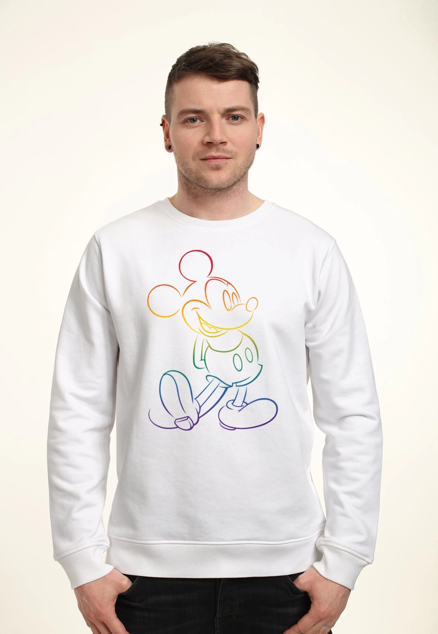 Disney Mickey Mouse Big Pride - Sweater - White 3 Disney Mickey Mouse Big Pride - Sweater - White