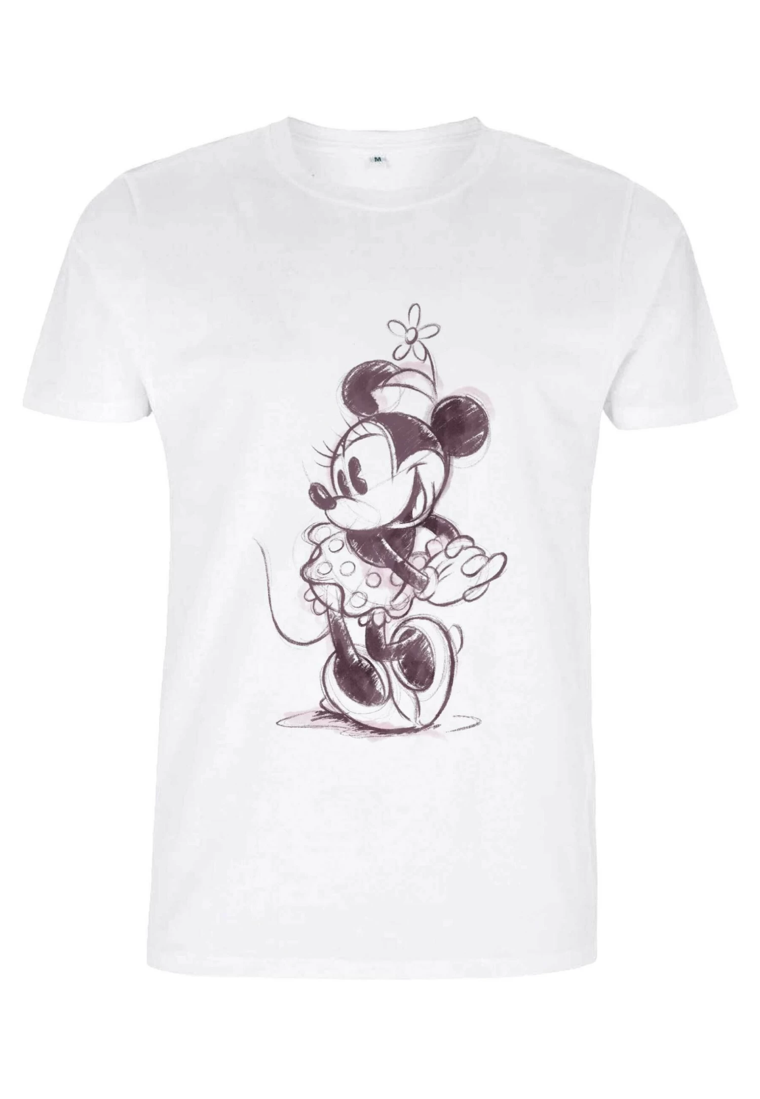 Disney Mickey Classic Sketchy Minnie - T-Shirt Print - White 3 Disney Mickey Classic Sketchy Minnie - T-Shirt Print - White