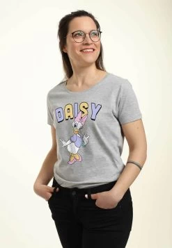 Disney Classic Mickey Daisy Duck - T-Shirt Print - Heather Grey -Disney 846b369dd9524f2788ae8956cb261bbe