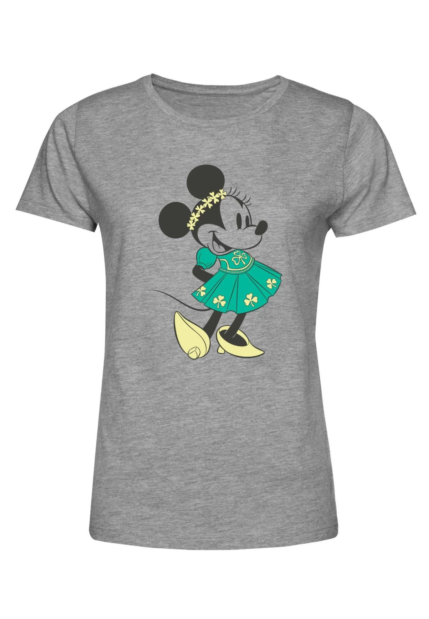 Disney Classic Mickey Lassie Minnie - T-Shirt Print - Heather Grey 7 Disney Classic Mickey Lassie Minnie - T-Shirt Print - Heather Grey - Afbeelding 5