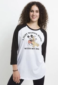 Disney Classic Mickey Mickey Dog Fill Lover - Longsleeve - White Black -Disney 861b60e2d64949be8629ff60a8d2bfc2