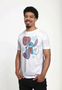 Disney Lilo & Stitch Heart Pizza Unisex - T-Shirt Print - White 8 Disney Lilo & Stitch Heart Pizza Unisex - T-Shirt Print - White -Disney 86e683c4abfa4440b91432d2db13e0ab