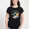 Disney Alice In Wonderland Alice Moon- T-Shirt Print - Black