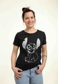 Disney LiloStitch Negative- T-Shirt Print - Black -Disney 89c9357d98484a25aa0aeb0ec0a47690
