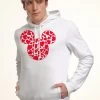 Mickey Mouse And Friends Disney Classic Mickey Hearts Fill - Hoodie - White -Disney 89cd87c45efb40749712e813e16e720a