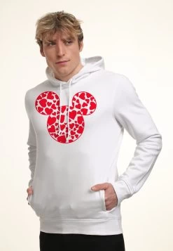 Mickey Mouse And Friends Disney Classic Mickey Hearts Fill - Hoodie - White