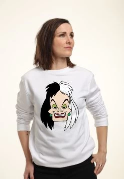 Disney 101 Dalmatians Cruella Big Face - Sweater - White