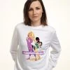 Disney Wreck-It Ralph 2 Long Hair Rapunzel Vanellope - Sweater - White -Disney 8b1d25fd35c74b5089071dabdca395a1