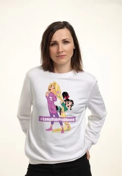 Disney Wreck-It Ralph 2 Long Hair Rapunzel Vanellope - Sweater - White
