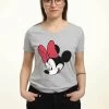 Disney Mickey Classic Minnie - T-Shirt Print - Heather Grey -Disney 8baf66f4ecbe4c9681d1bfade7e70e63