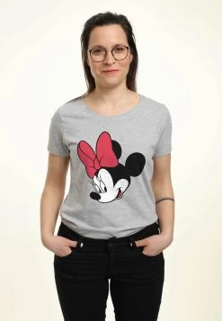 Disney Mickey Classic Minnie - T-Shirt Print - Heather Grey