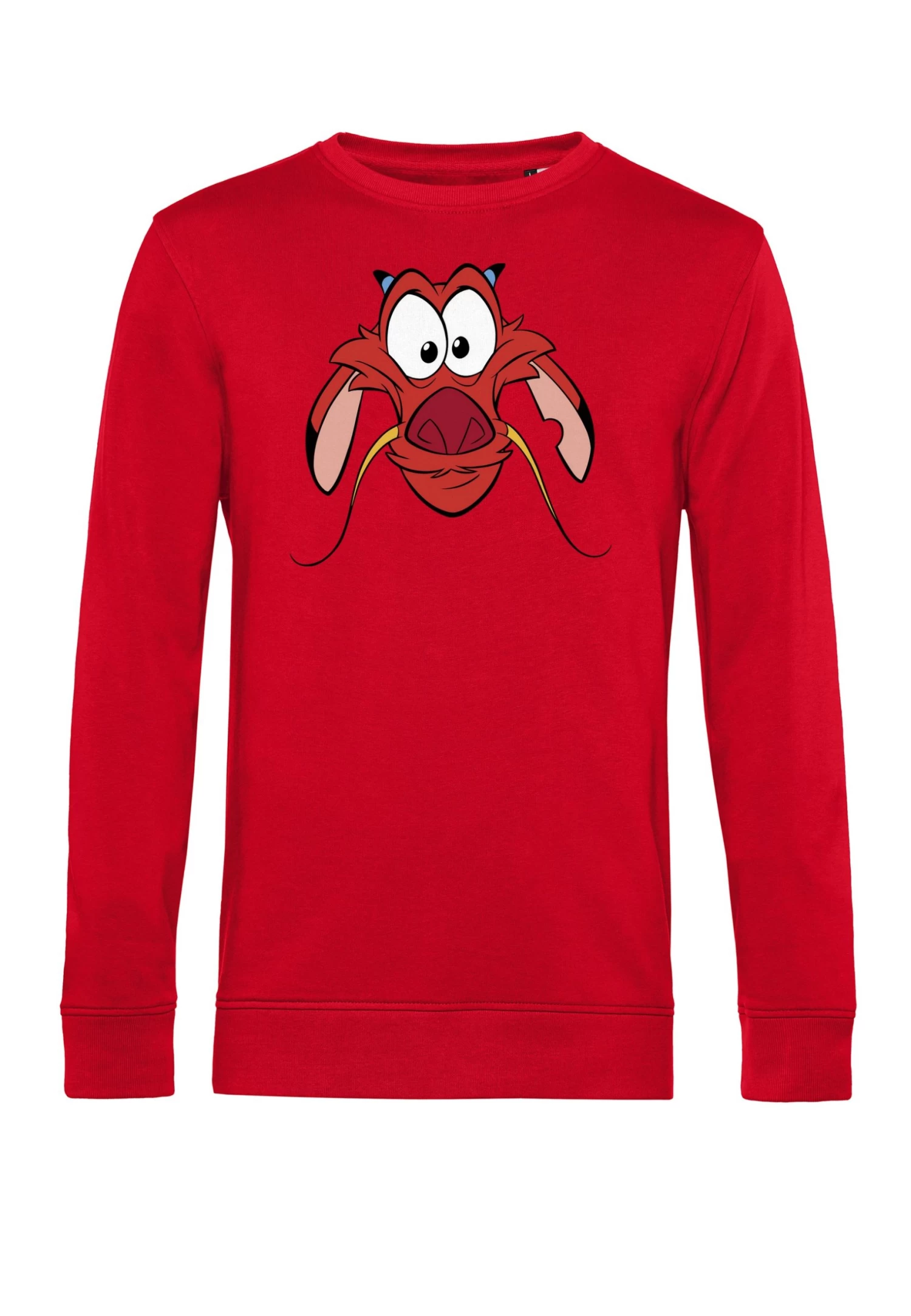 Disney Mulan Big Face Mushu - Sweater - Red 6 Disney Mulan Big Face Mushu - Sweater - Red - Afbeelding 4
