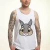 Disney Bambi Thumper Big Face- Top - White -Disney 8ecf894441e24876b6cbc4c796cb8cb8