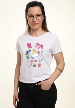 Disney Alice In Wonderland Alice Friends Flowers - T-Shirt Print - White 9 Disney Alice In Wonderland Alice Friends Flowers - T-Shirt Print - White -Disney 8edf0e99df9b496cb9ec00f6f0e9c1ed