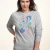 Disney Lilo Stitch Retro Tropical Tonal- Sweater - Heather Grey -Disney 8fc399d5a9d14f1d84e0ccb9ff9b6b7a