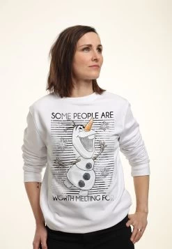 Disney Frozen Worth The Melt - Sweater - White -Disney 90870aaab9f541f38d1dd53e42dafe9e