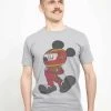 Disney Classic Mickey Mickey Racecar Driver Unisex - T-Shirt Print - Melange Grey -Disney 94be7c1221e04aaca656f710d69a3565
