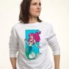 Disney The Little Mermaid Ariel Portrait - Sweater - White -Disney 952d275dd35c4638b287955084cf2c80
