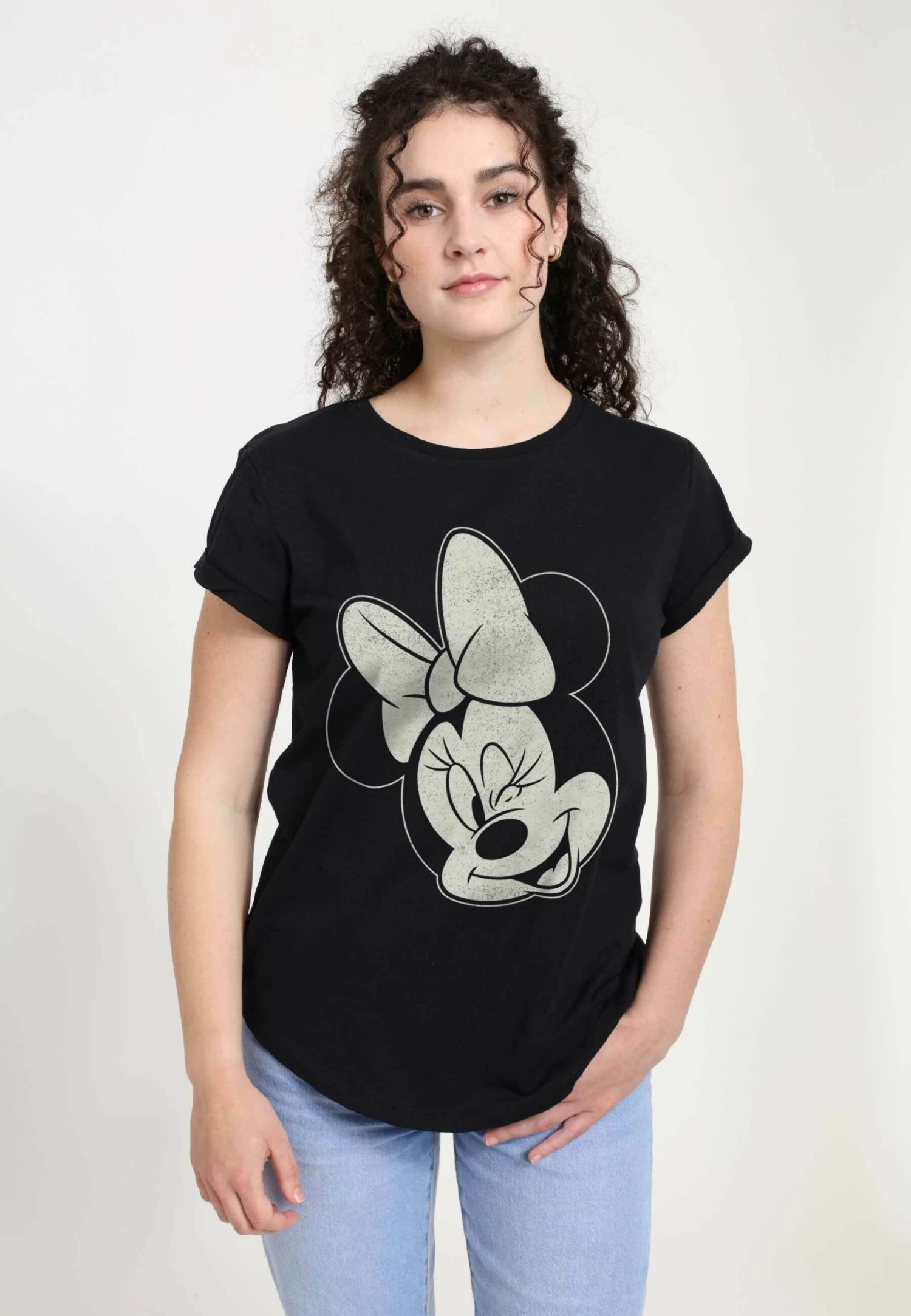 Disney Mickey Classic Minnie Wink - T-Shirt Print - Black 3 Disney Mickey Classic Minnie Wink - T-Shirt Print - Black
