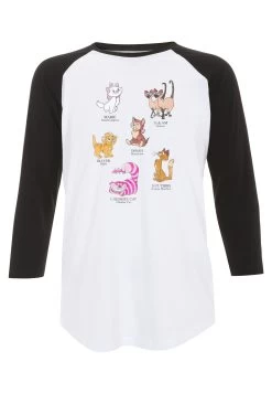 Disney Mickey And Friends Cat Breeds - Longsleeve - White Black -Disney 9679097f381d42fc8c2668409f585f2f