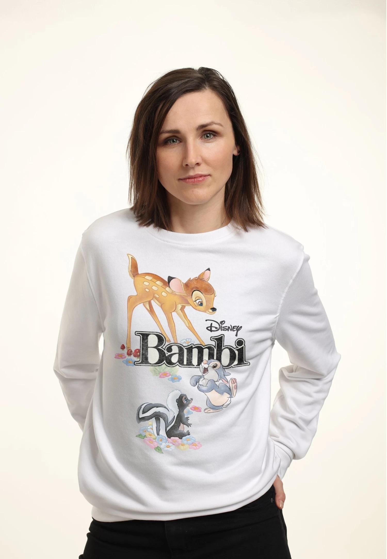 Disney Bambi Bambi Friends - Sweater - White 3 Disney Bambi Bambi Friends - Sweater - White