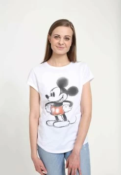 Disney Classic Mickey Mickey Watery - T-Shirt Print - White -Disney 982f0235740542b8b0cc400aac3373aa