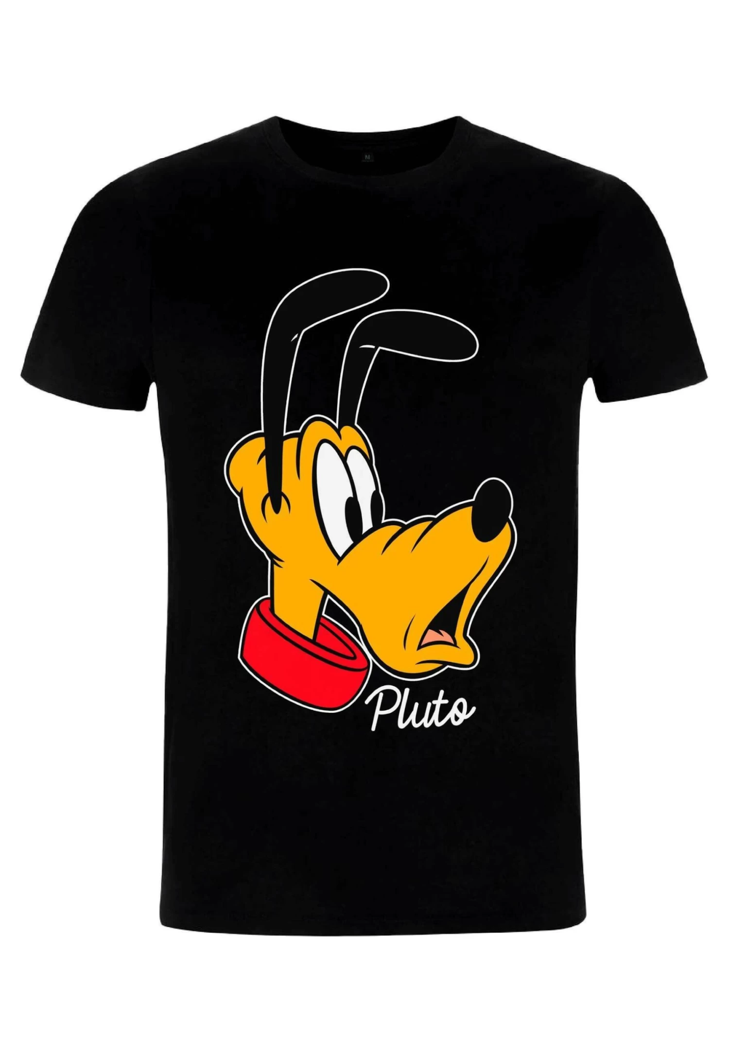 Disney Classic Mickey Pluto Big Face - T-Shirt Print - Black 3 Disney Classic Mickey Pluto Big Face - T-Shirt Print - Black