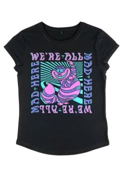 Disney Alice In Wonderland Mad Here Trip - T-Shirt Print - Black -Disney 99f968f7d3814995a10cca94e4a20ca7