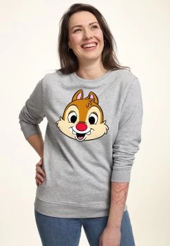Disney Mickey & Friends Dale Big Face - Sweater - Heather Grey -Disney 9ab6ff31a95448599f34bc8453fc1019