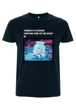 Disney Alice In Wonderland Anxiety Meme - T-Shirt Print - Navy Blue -Disney 9af46a40e0e644c897fbe9dff6b5c611