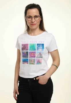 Disney Princesses Castles In Disney Princess Movies - T-Shirt Print - White -Disney 9ef170aae3c741abbe89ab07091d1ad8