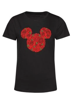 Disney Mickey Classic Mickey Mouse Roses - T-Shirt Print - Black -Disney a05745df782f463e8fc6704c73ef68a6