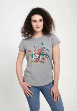 Disney Classic Mickey Holiday Group - T-Shirt Print - Melange Grey -Disney a1494161b53b4c3c84bcc57b743dd0e6