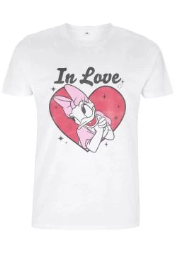 Disney Mickey Classic In Love Daisy Unisex - T-Shirt Print - White -Disney a21488a24bdb46ab84e8ea0e8aa9385f