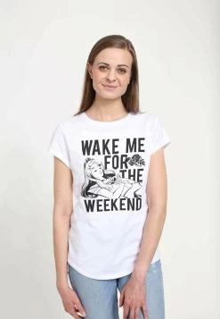Disney Sleeping Beauty Wake Me - T-Shirt Print - White -Disney a272c68337df46aa9f7b726ebfcb0928