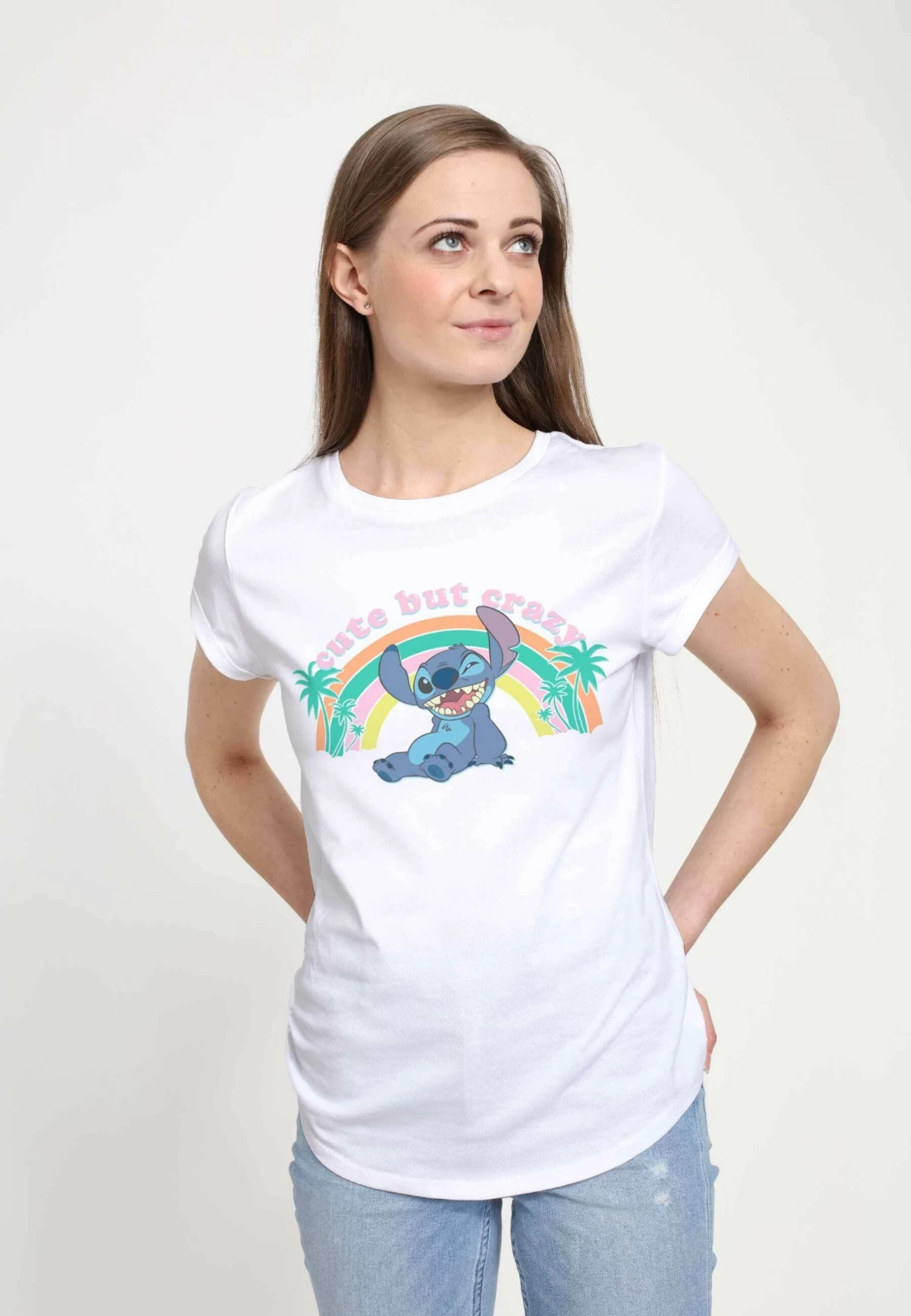 Disney Classics Kawaii Stitch- T-Shirt Print - White 5 Disney Classics Kawaii Stitch- T-Shirt Print - White - Afbeelding 3