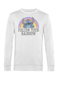 Disney Lilo & Stitch Stitch Rainbow - Sweater - White -Disney a54fa6bc3ec84d21bef4e0b0130f62ad