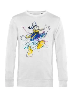 Disney Classic Mickey Splatter Donald - Sweater - White -Disney a5bb30b3574441e3912f5803b96aa99e