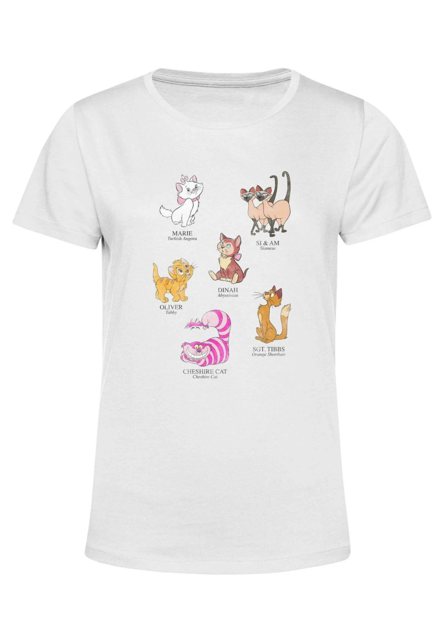 Disney Mickey And Friends Cat Breeds - T-Shirt Print - White 7 Disney Mickey And Friends Cat Breeds - T-Shirt Print - White - Afbeelding 5